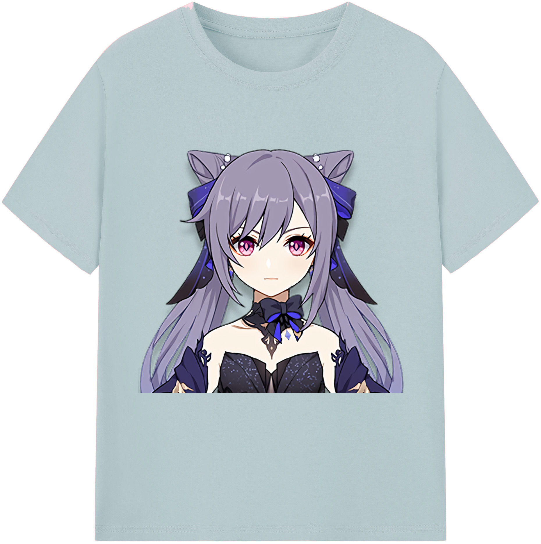 げんし神 刻晴 こくせい genshin Kokusei 綿100％半袖Tシャツ（フロントプリント）
